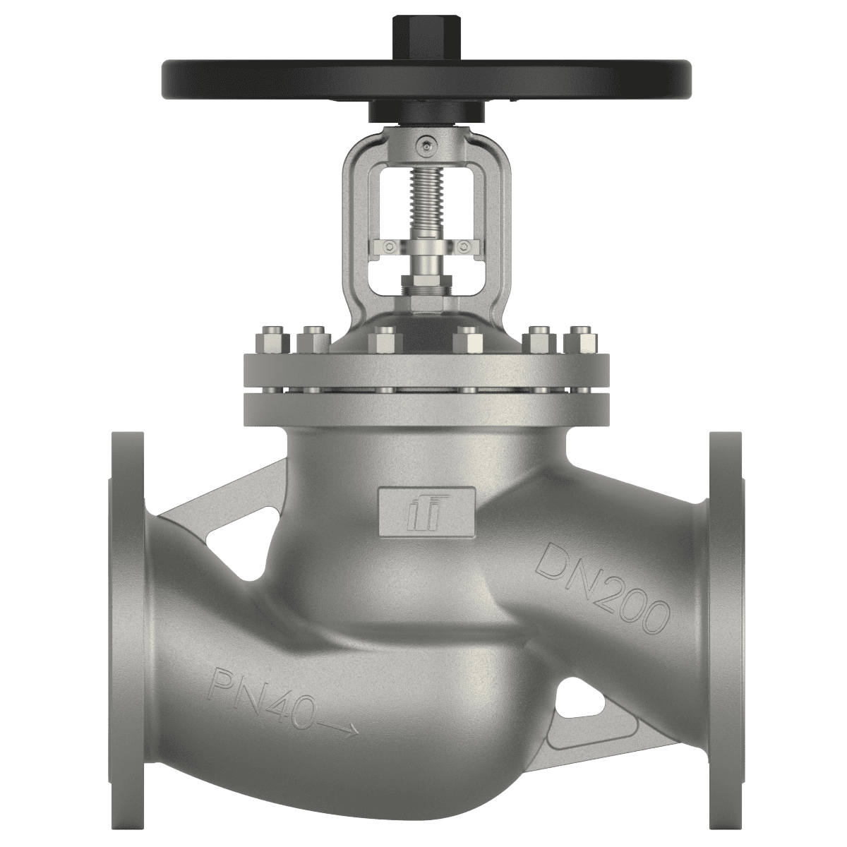 Robinet à soupape à soufflet en acier inoxydable DN200 PN40