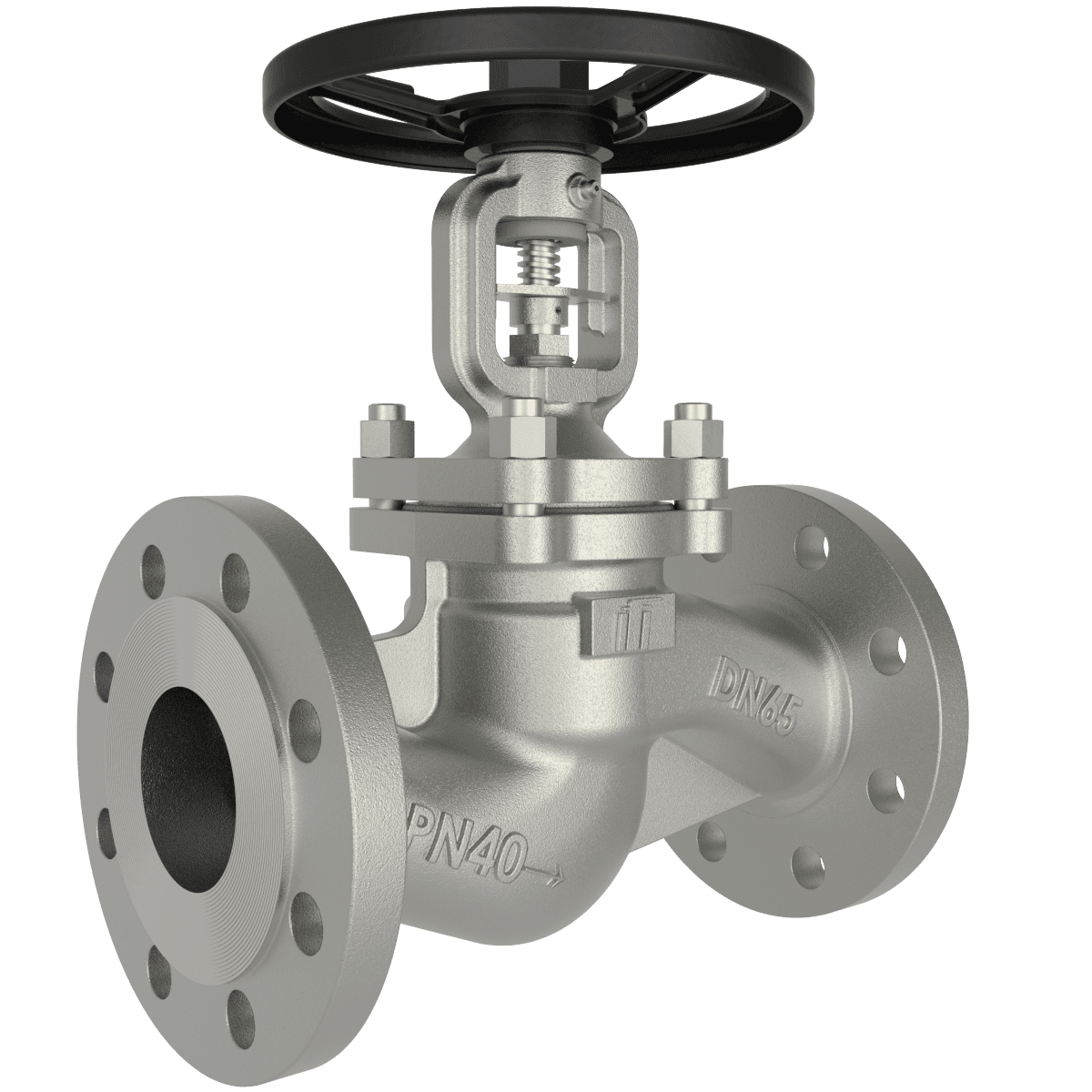 Edelstahl Faltenbalgventil DN65 PN40