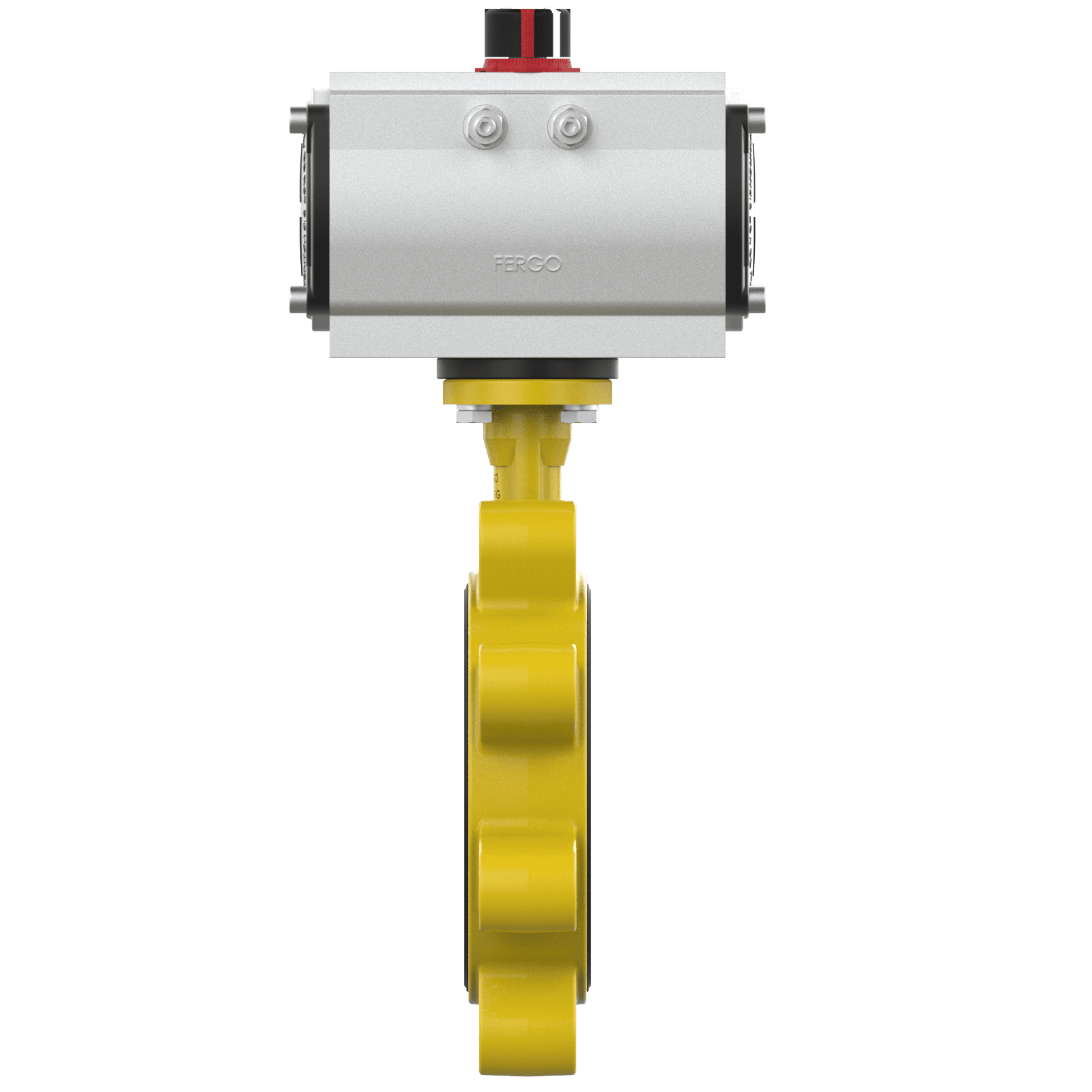 Gas Absperrklappe DN150 pneumatisch Pneumatische Absperrklappe DN150 für Gas