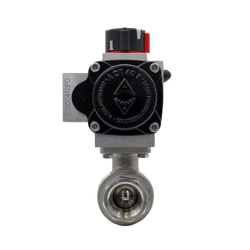 DVGW ball valve with pneumatic actuator