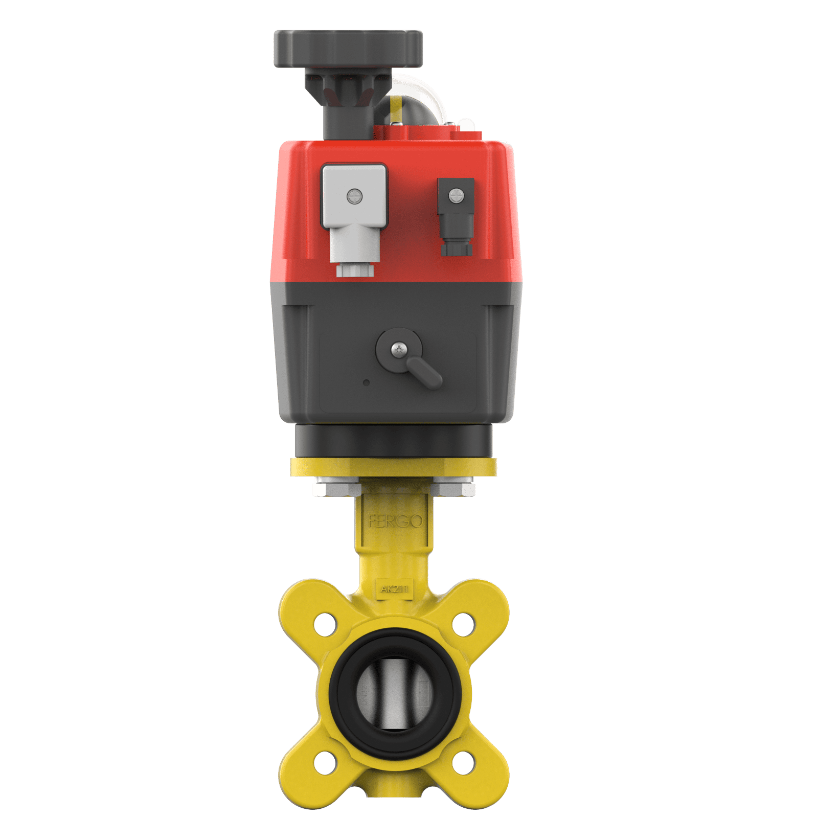 Electric butterfly valve DN25 for gas