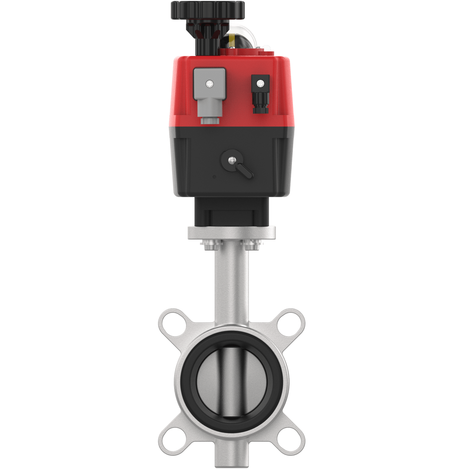 Elektrische Edelstahl Absperrklappe DN65