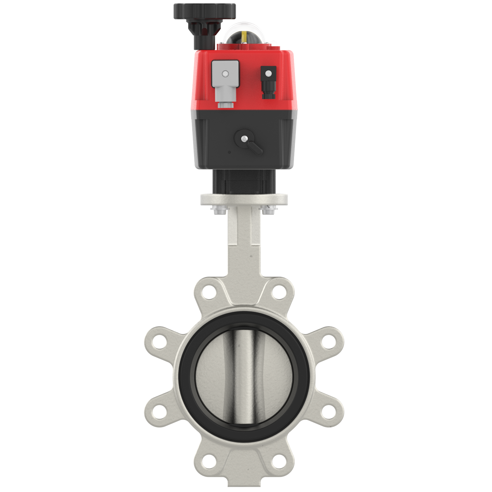 Electric stainless steel butterfly valve DN100