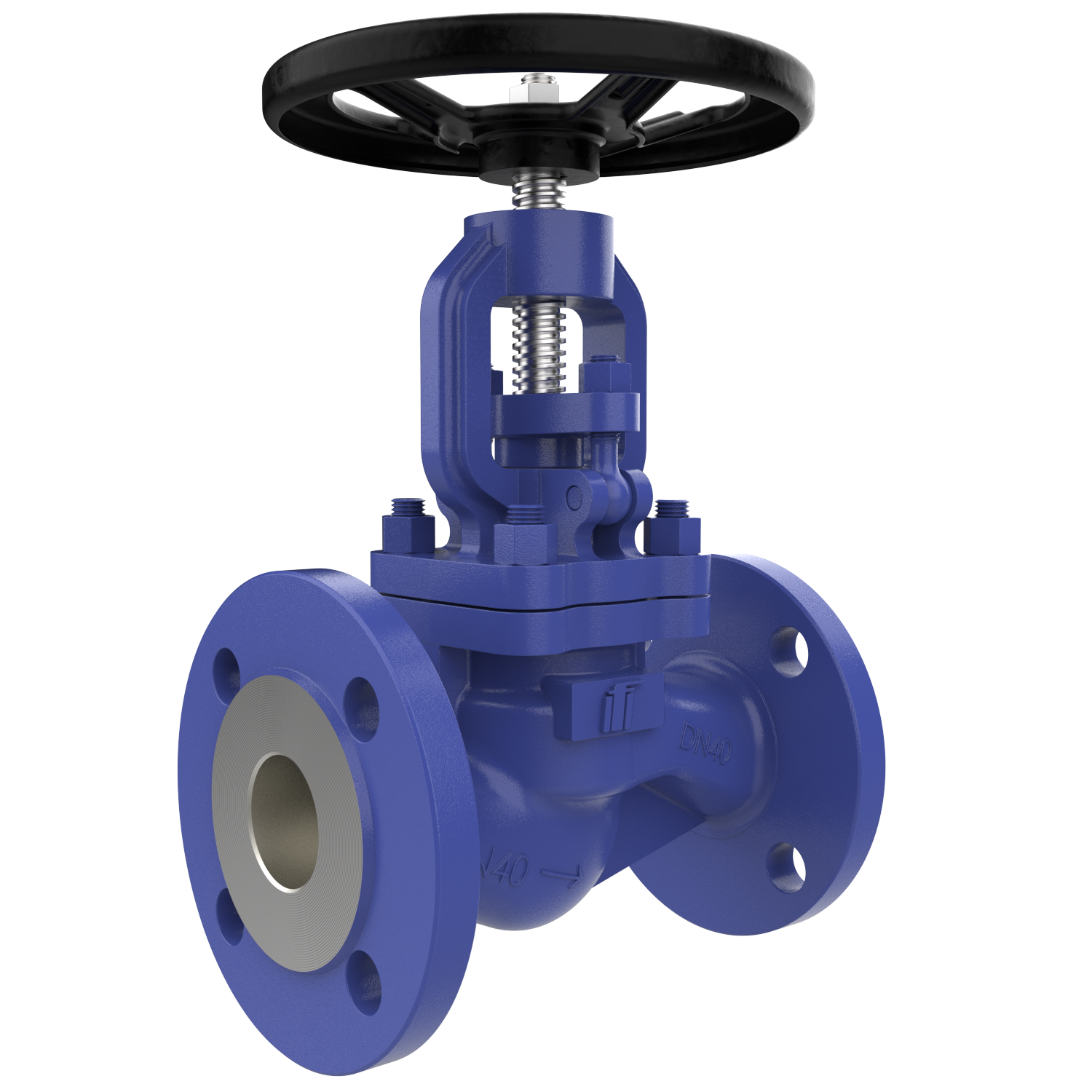 VG430 flanged shut-off valve DN 40 PN16/40 steel TA-air handwheel VG430 flanged shut-off valve DN 40 PN16/40 steel TA-air handwheel