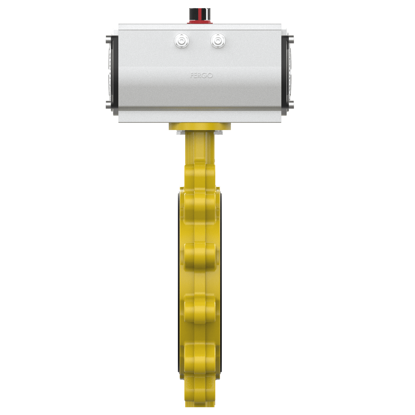Vanne papillon pneumatique DN300 PN10 pour gaz