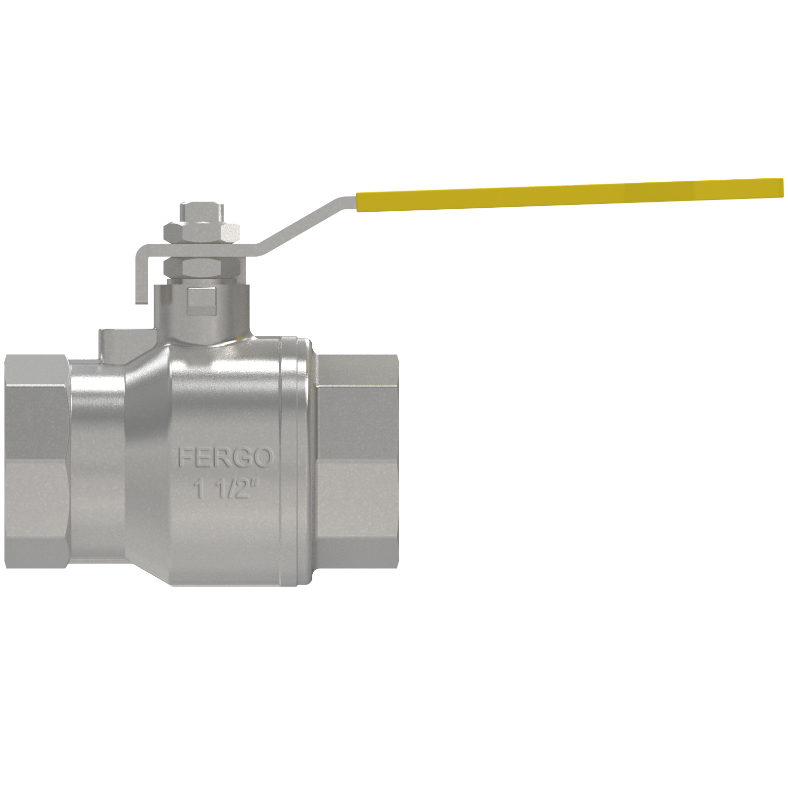 Gas/biogas ball valve 1-1/2" Inches Stainless steel ball valve 1-1/2" Inches for gas/biogas pipelines with DVGW approval.