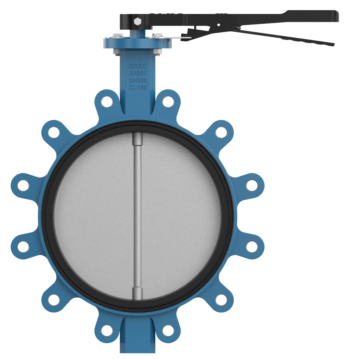 Butterfly valve DN300 ASME Class 150 Butterfly valve DN300 ASME Class 150 for industrial piping systems