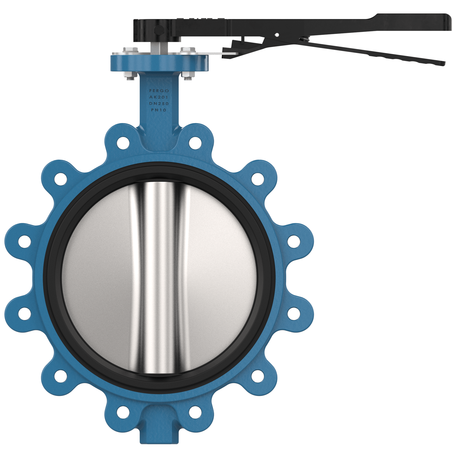 Lug type butterfly valve DN250