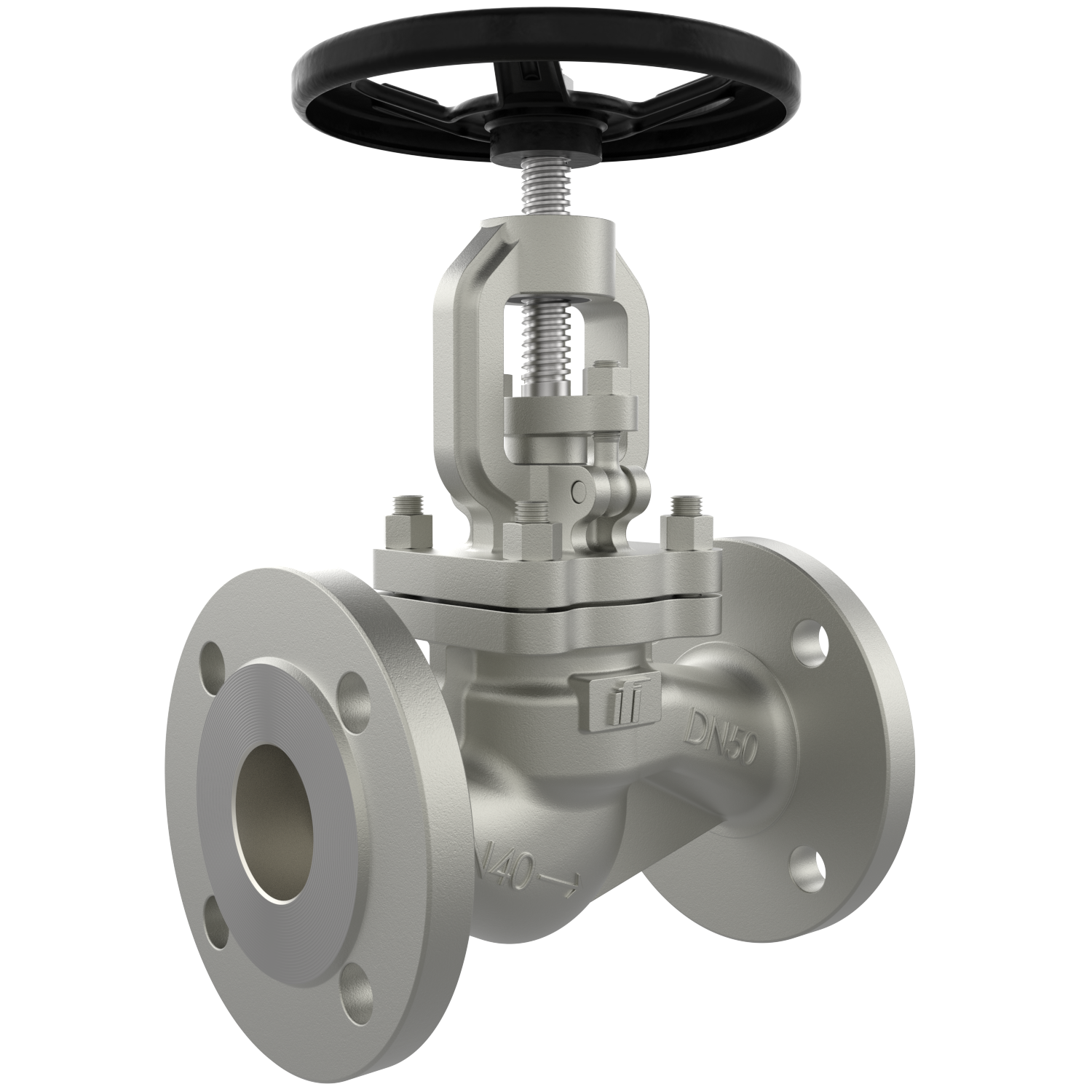 VG450 flanged shut-off valve DN 50 PN40 stainless steel TA air handwheel VG450 flanged shut-off valve DN 50 PN40 stainless steel TA air handwheel