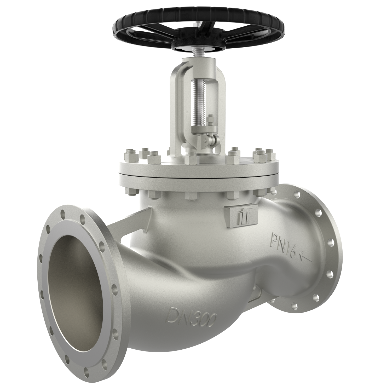 VG450 flanged shut-off valve DN 300 PN16 stainless steel TA air handwheel VG450 flanged shut-off valve DN 300 PN16 stainless steel TA air handwheel