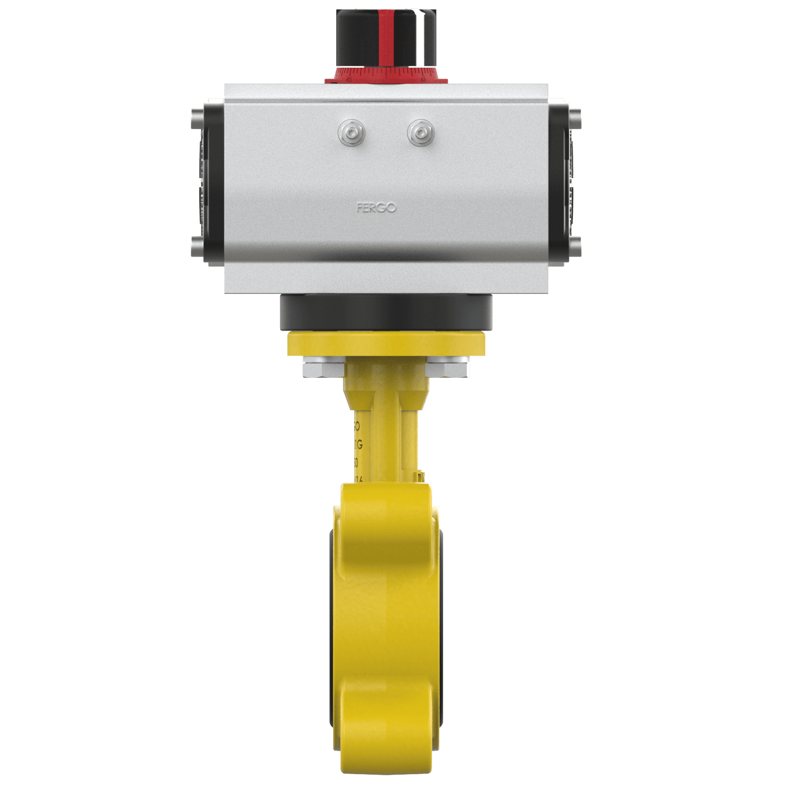 Pneumatische Absperrklappe DN50 für Gas