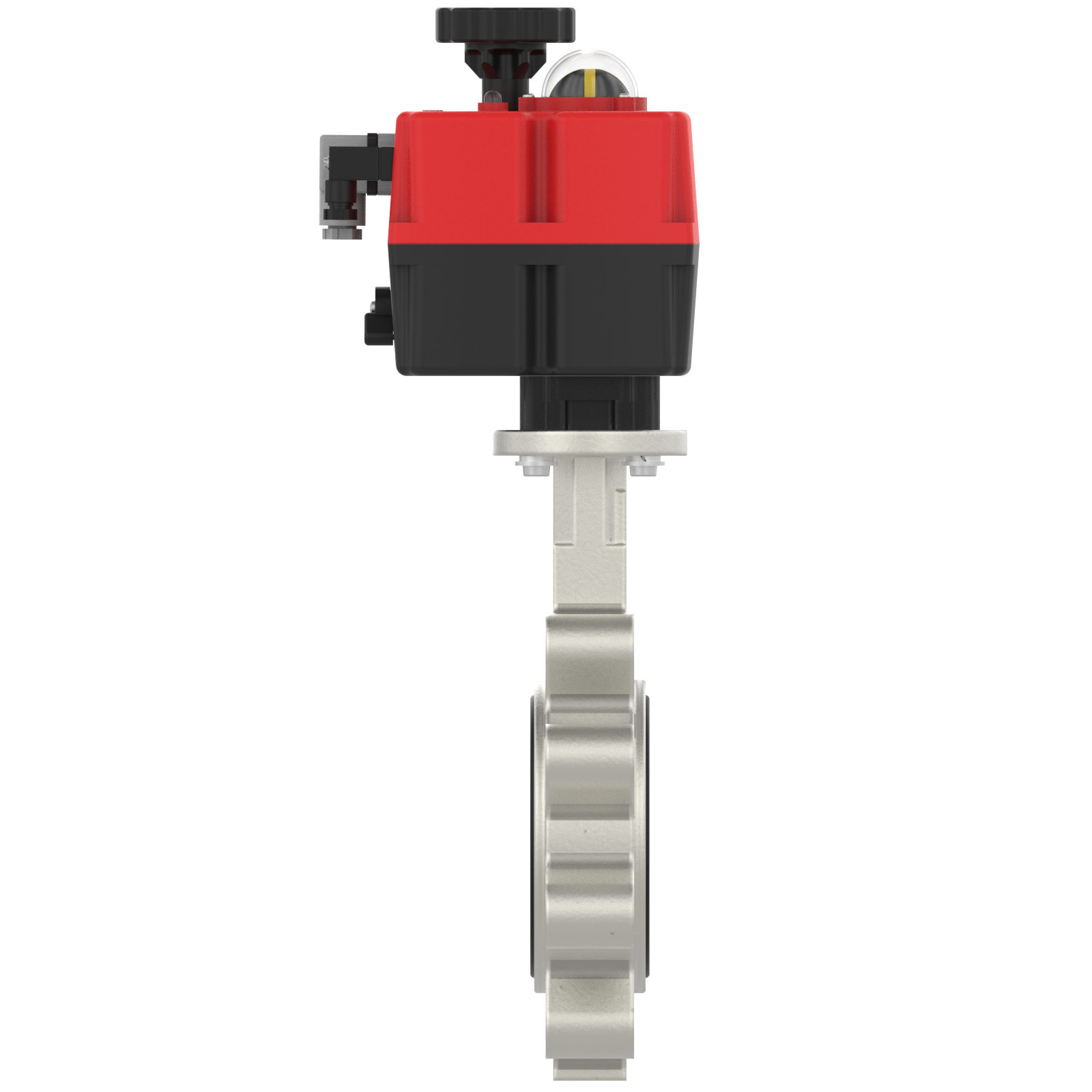 Electric stainless steel butterfly valve DN100