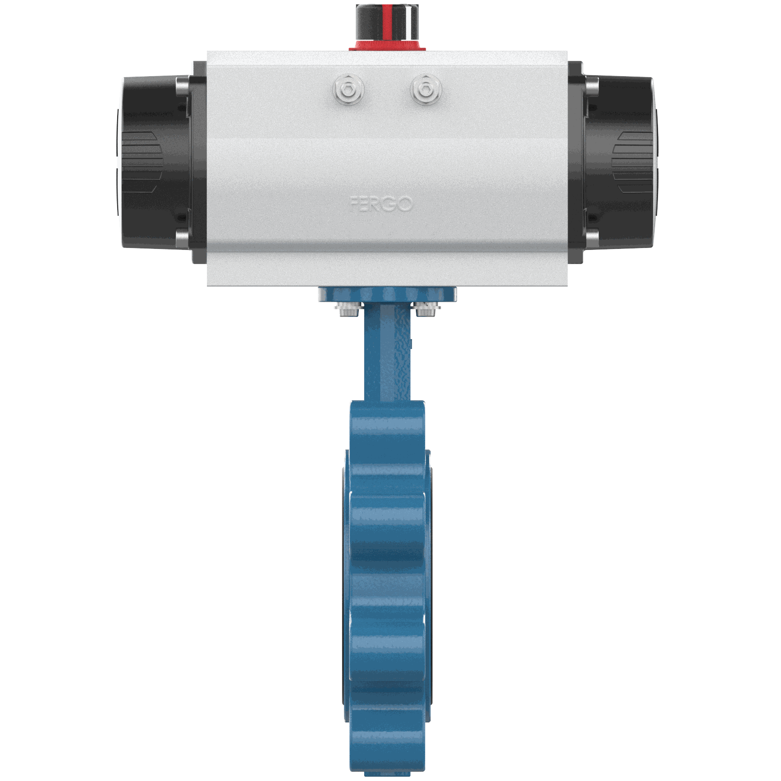 Butterfly valve DN125 with pneumatic actuator Pneumatic butterfly valve DN125