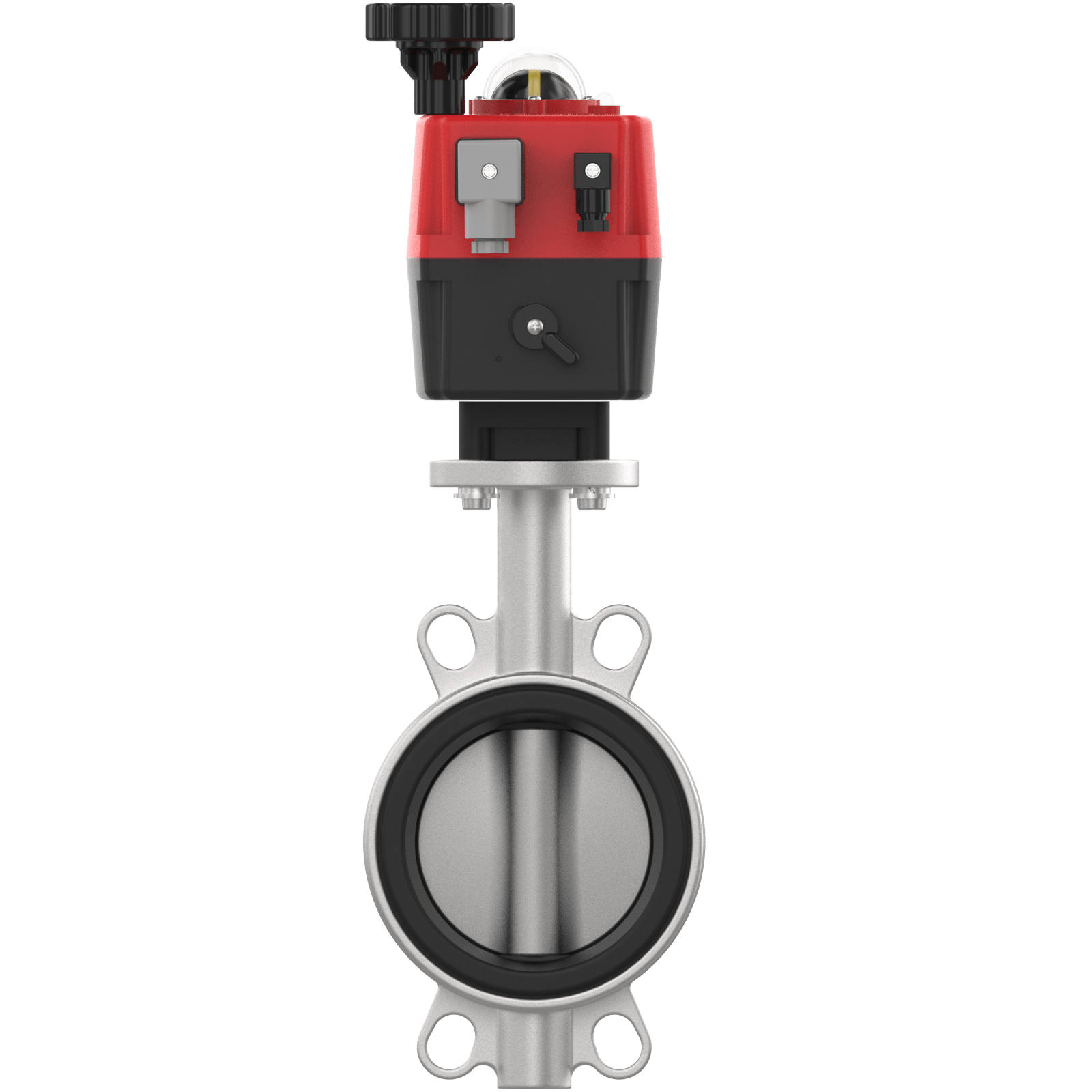 Electric stainless steel butterfly valve DN100