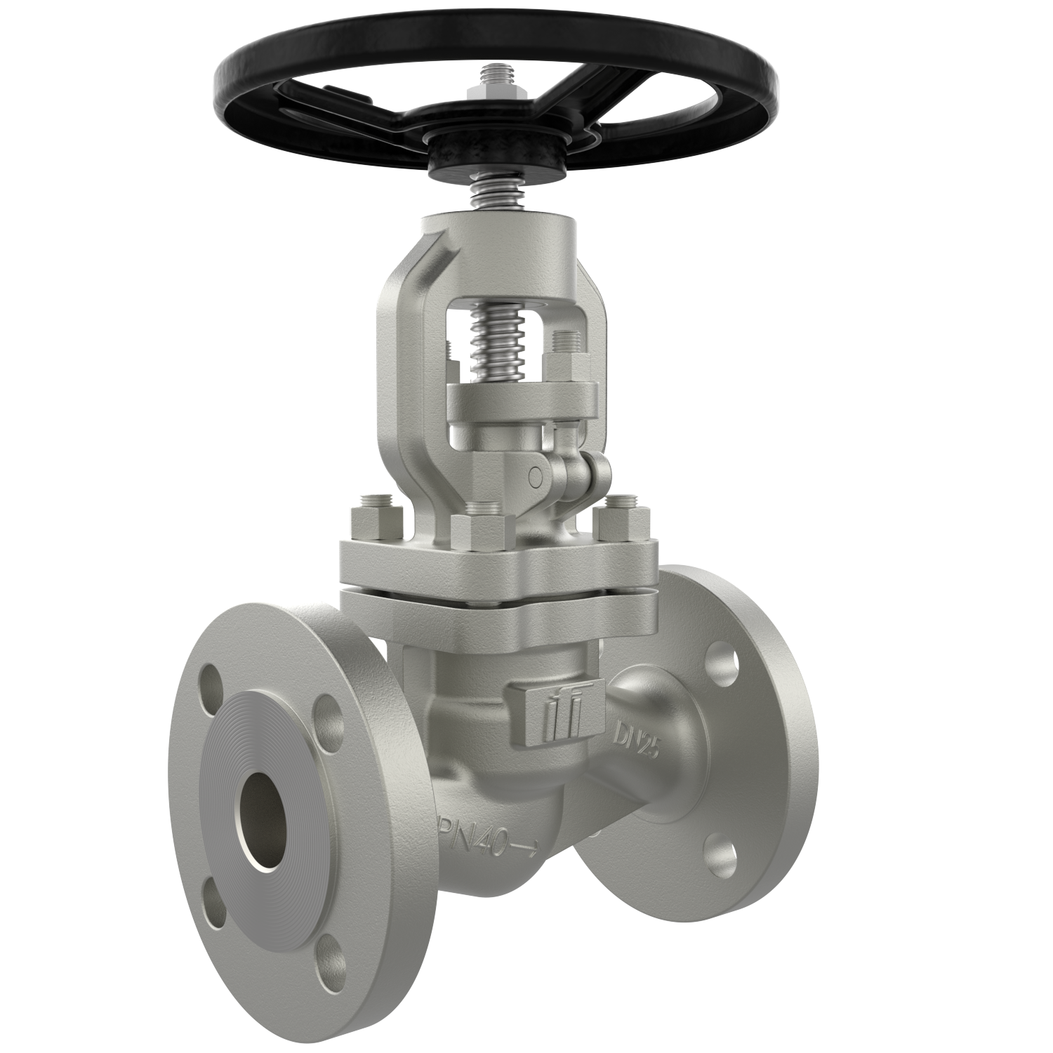 VG450 flanged shut-off valve DN 25 PN40 stainless steel TA air handwheel VG450 flanged shut-off valve DN 25 PN40 stainless steel TA air handwheel