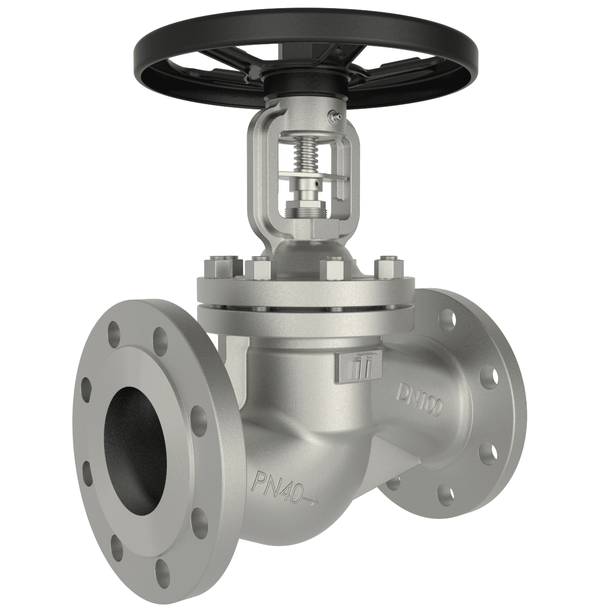 Edelstahl Faltenbalgventil DN100 PN40