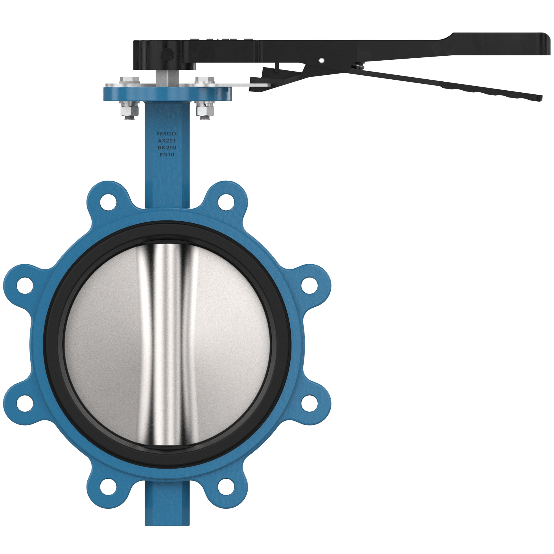 Lug type butterfly valve DN200