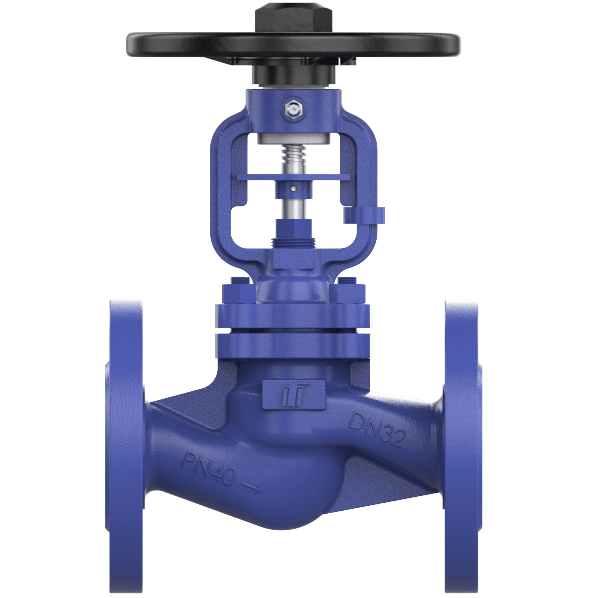 Bellows sealed globe valve DN32