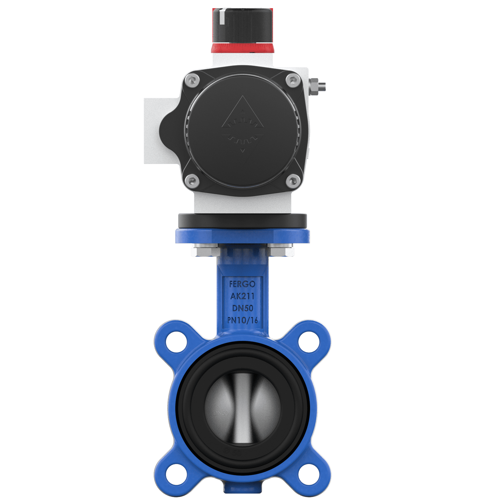 Vanne papillon pneumatique DN50