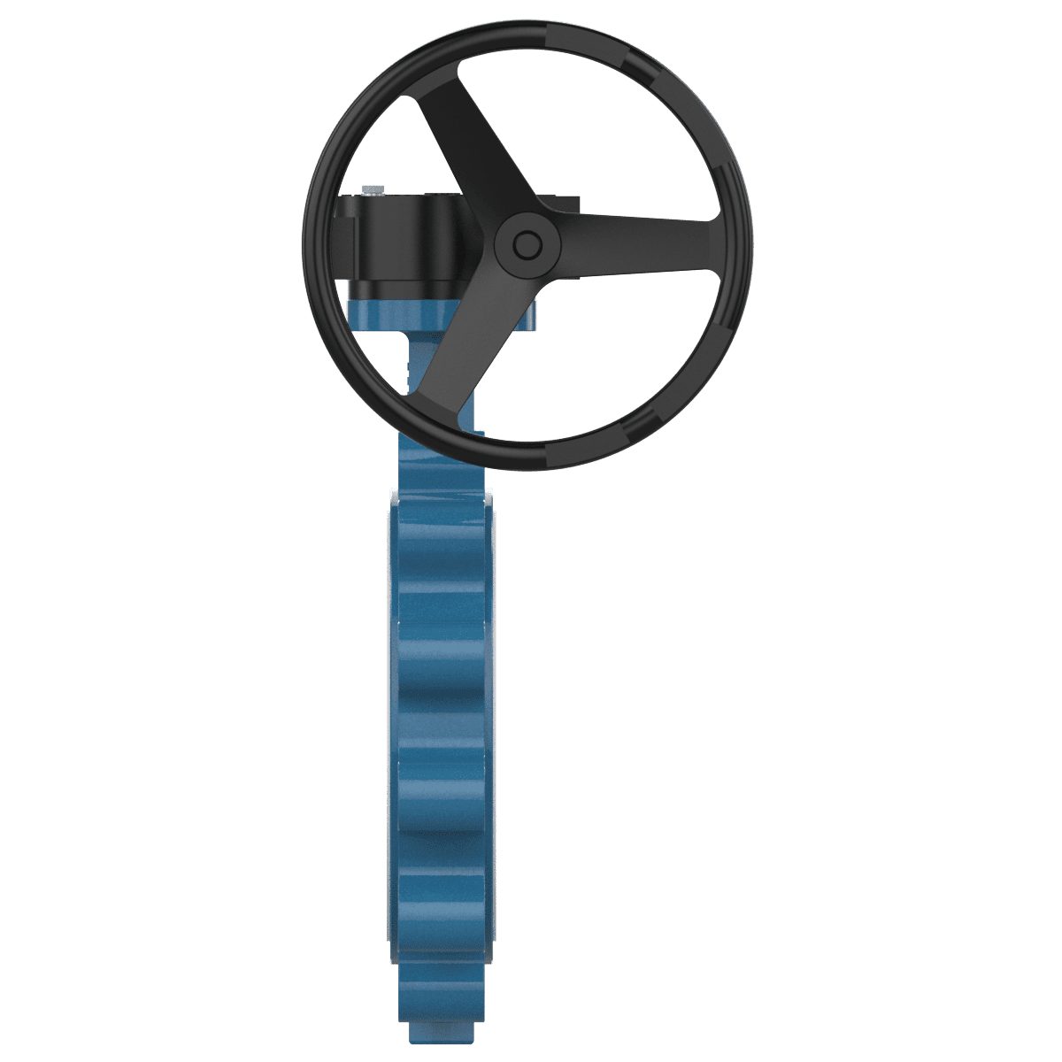 Vanne papillon PTFE avec réducteur DN250 Anflansch-Absperrklappe mit Getriebe DN250