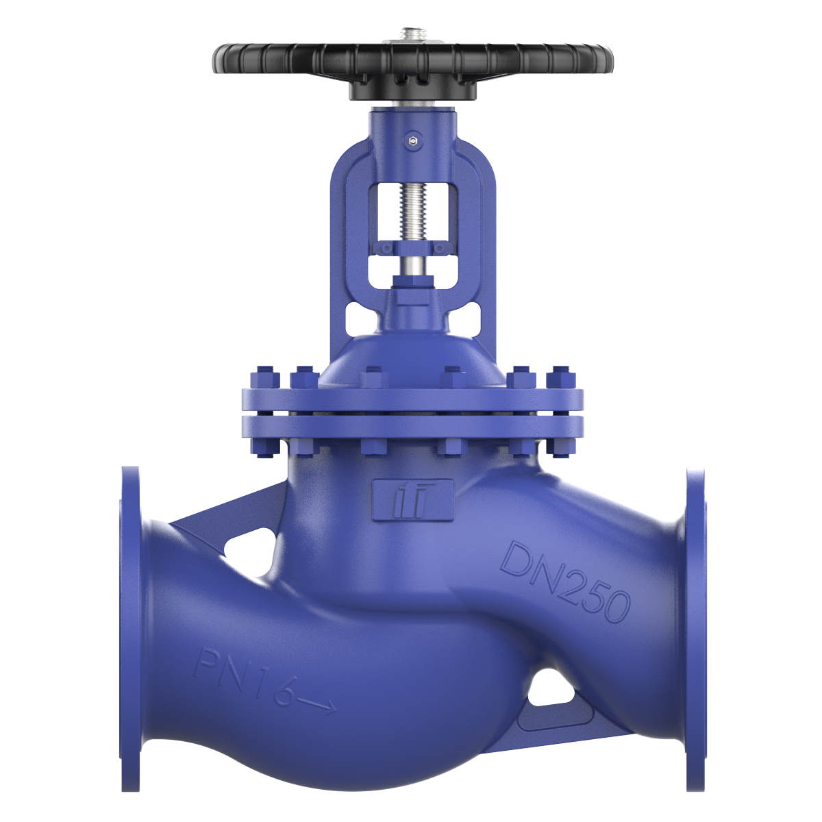 Bellows sealed globe valve DN250 PN16
