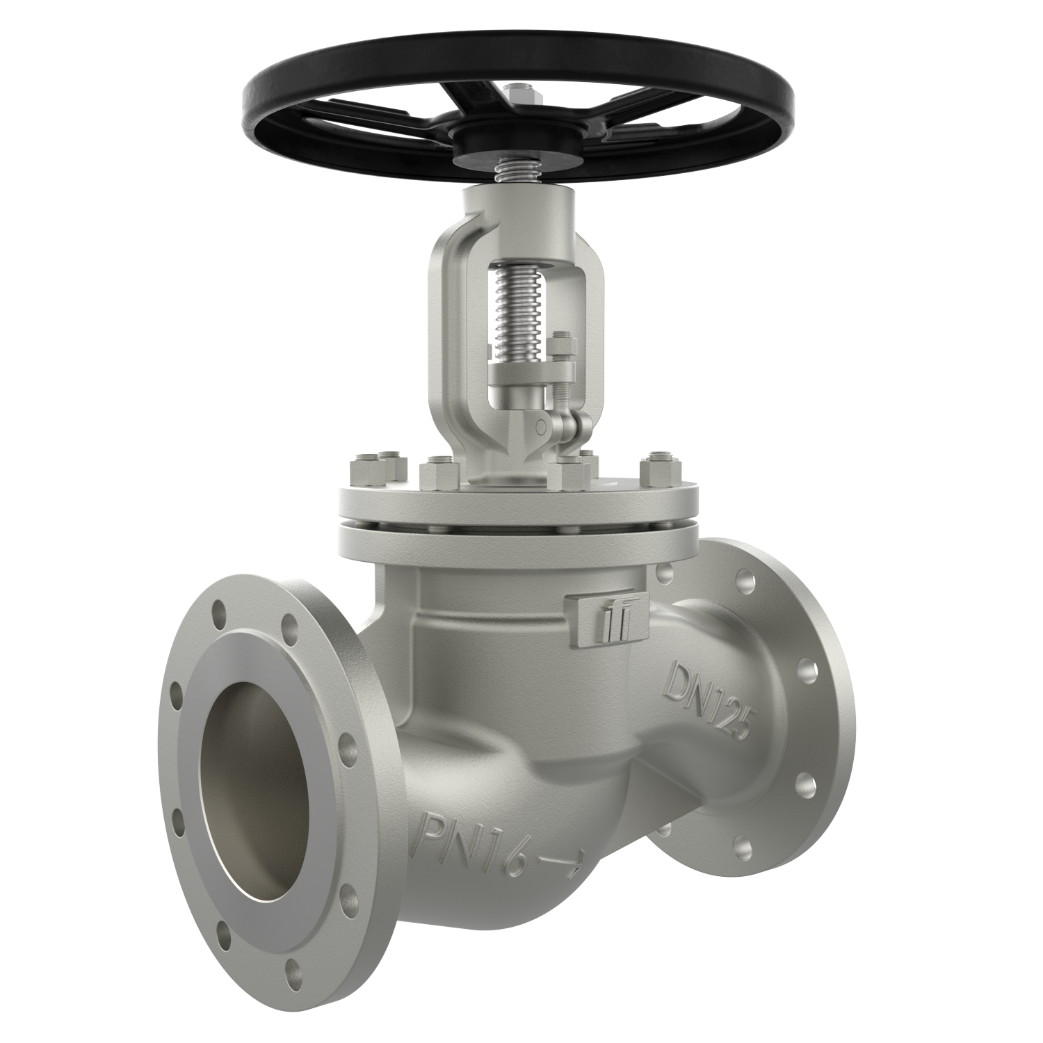 VG450 Flange Shut-off Valve DN 125 PN16 Stainless Steel TA-Air Handwheel VG450 Flange Shut-off Valve DN 125 PN16 Stainless Steel TA-Air Handwheel