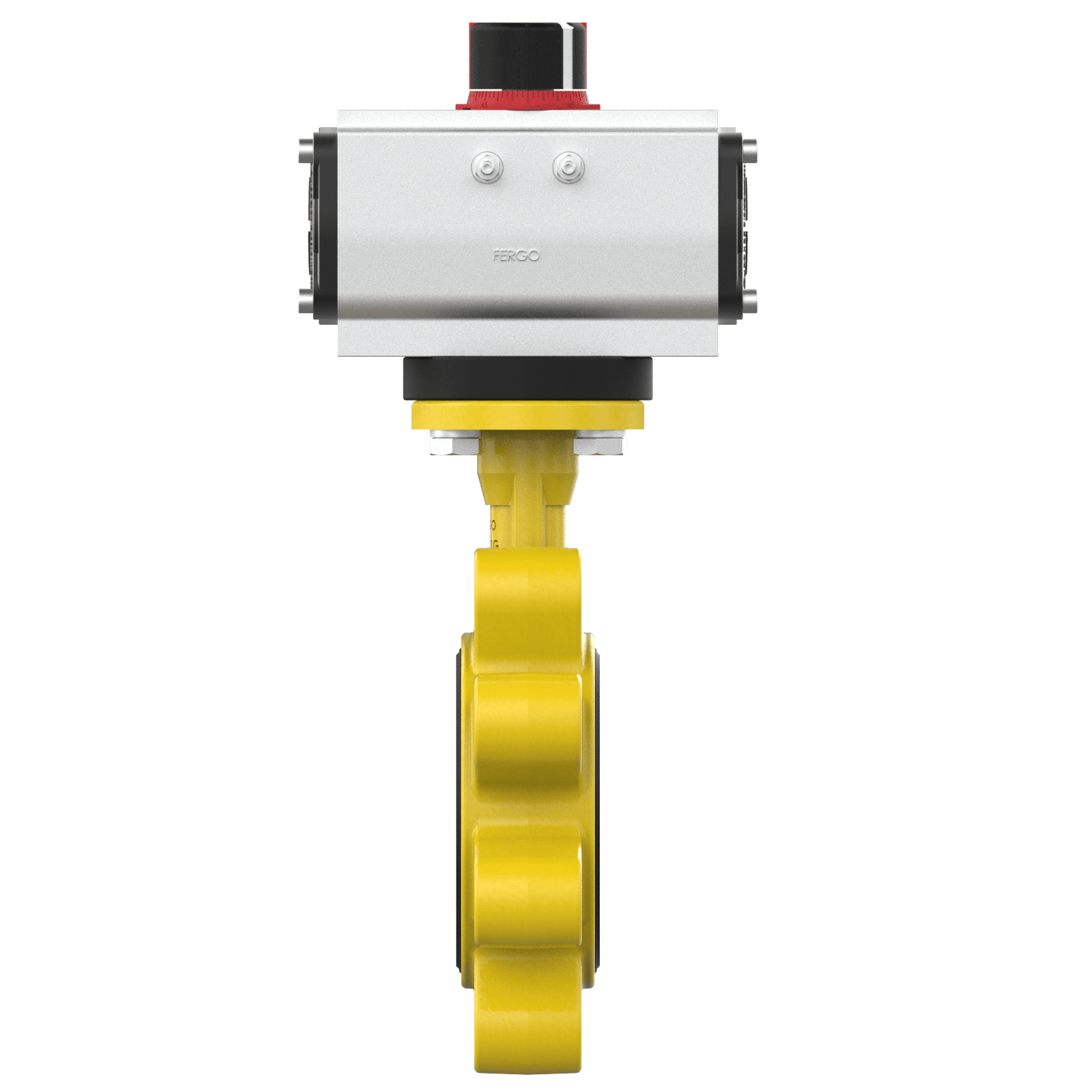 Gas Absperrklappe DN80 pneumatisch Pneumatische Absperrklappe DN80 für Gas