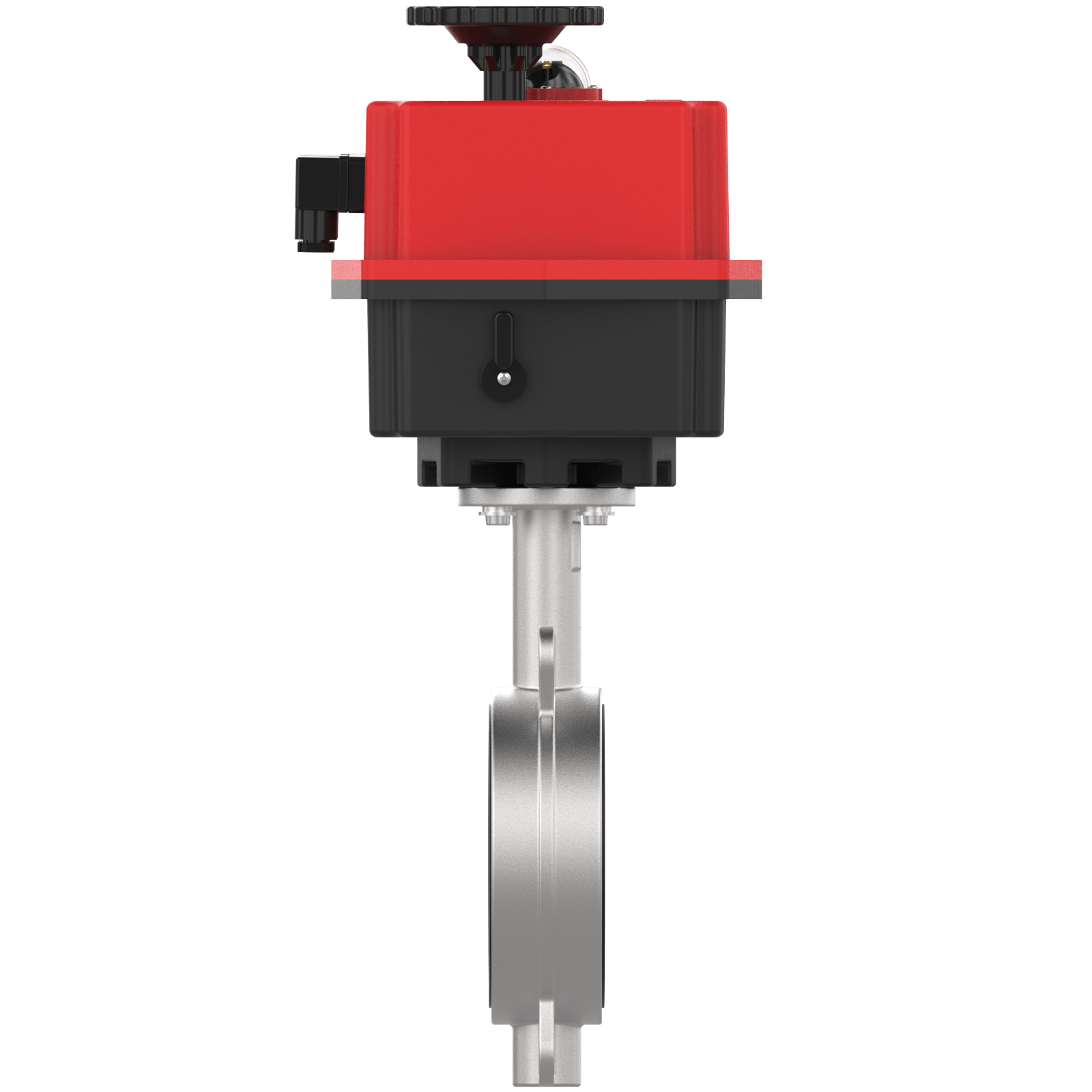 Edelstahl Absperrklappe DN125 mit elektrischem Antrieb für industrielle Anwendungen Elektrische Edelstahl Absperrklappe DN125
