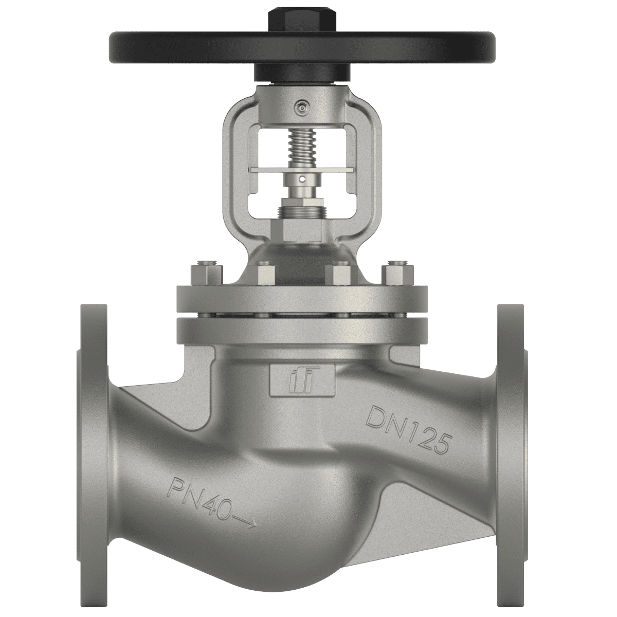 Robinet à soupape à soufflet en acier inoxydable DN125 PN40