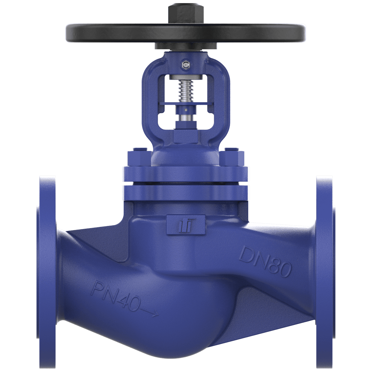 Bellows sealed globe valve DN80 PN40