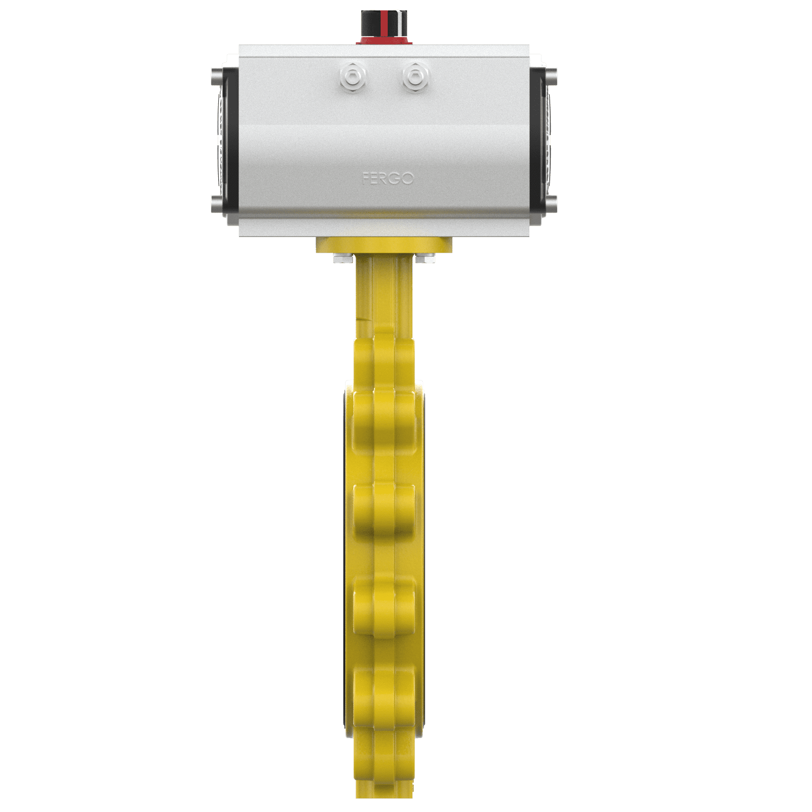 Pneumatische Absperrklappe DN250 PN10 für Gas