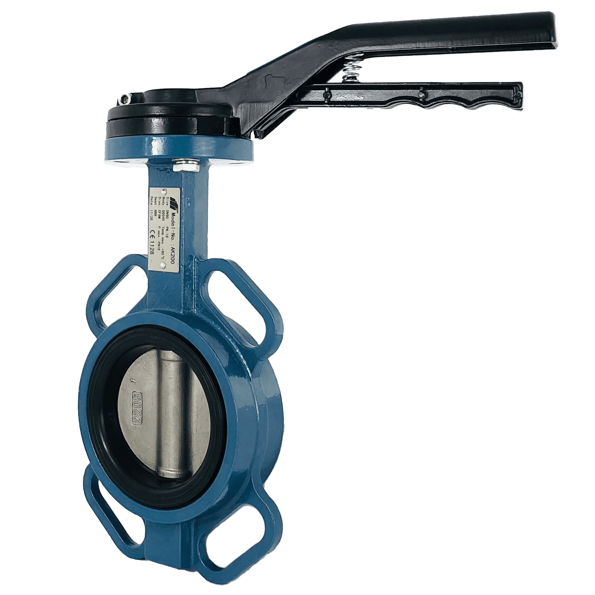 Wafer type butterfly valve PN10/16/ANSI150lbs Bride intermédiaire Vanne papillon