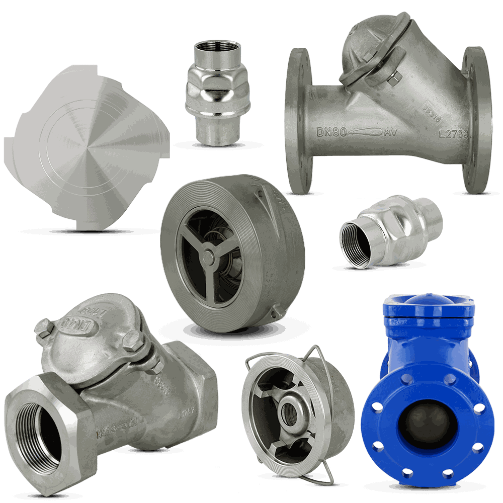 Ein umfangreiches Sortiment an Rückschlagventilen, darunter Flansch-Rückschlagventile, Kugelrückschlagventile und Disco-Rückschlagventile. Industrial Rückschlagventile DIN & ASME – robuste Gehäusewerkstoffe für sichere Durchflusssteuerung bei Fergo kaufen