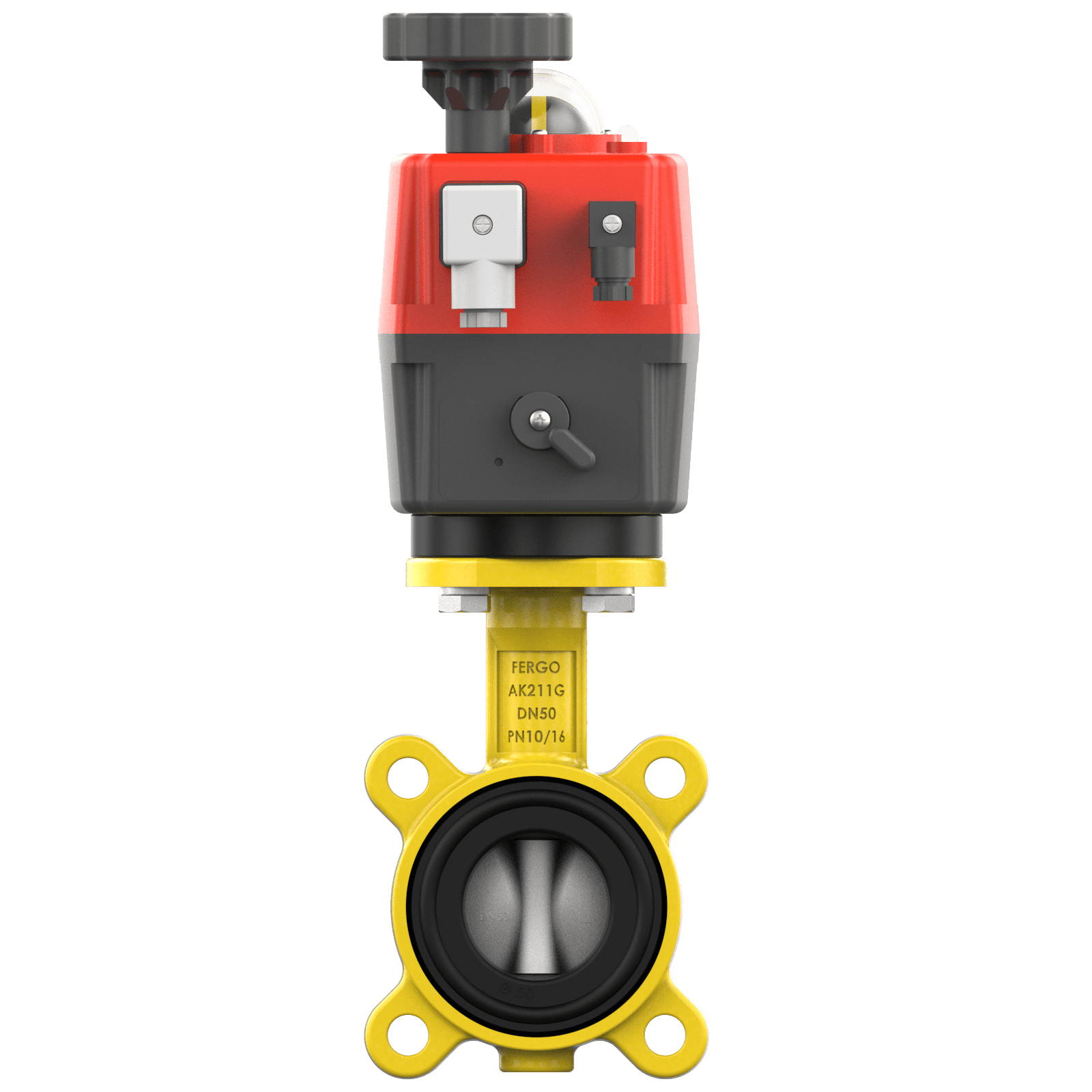 Electric butterfly valve DN50 for gas