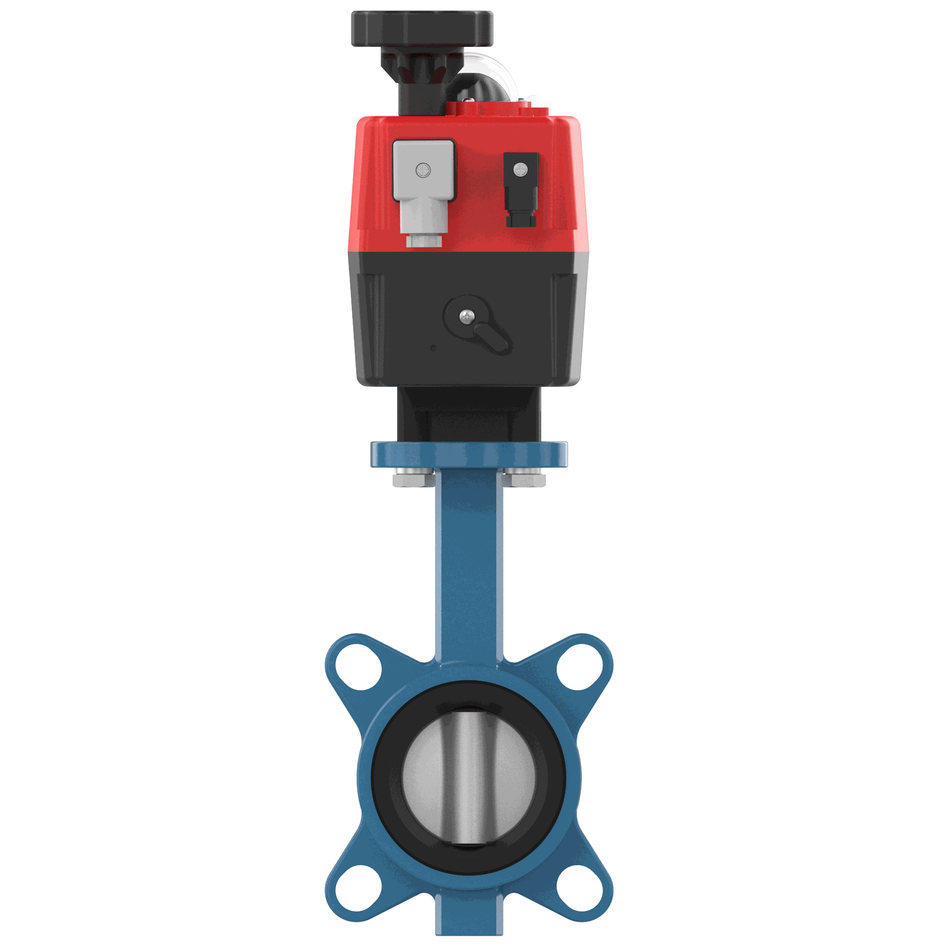 Butterfly valve DN65 with electric actuator Vanne papillon DN65 avec actionneur électrique – robinet industriel pour le contrôle du débit