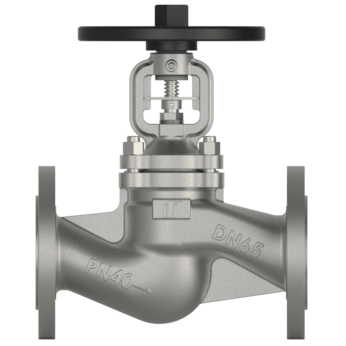 Robinet à soupape à soufflet en acier inoxydable DN65 PN40