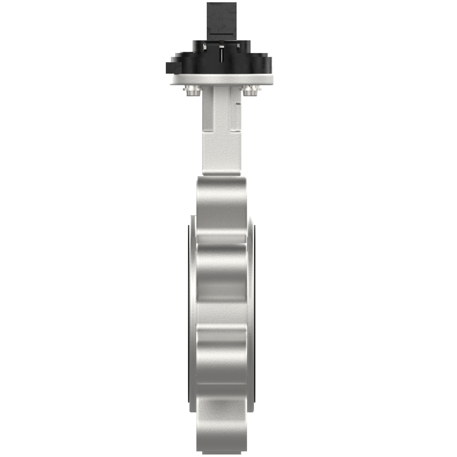 Stainless steel butterfly valve DN125 with hand lever for industrial applications Stainless steel butterfly valve DN125