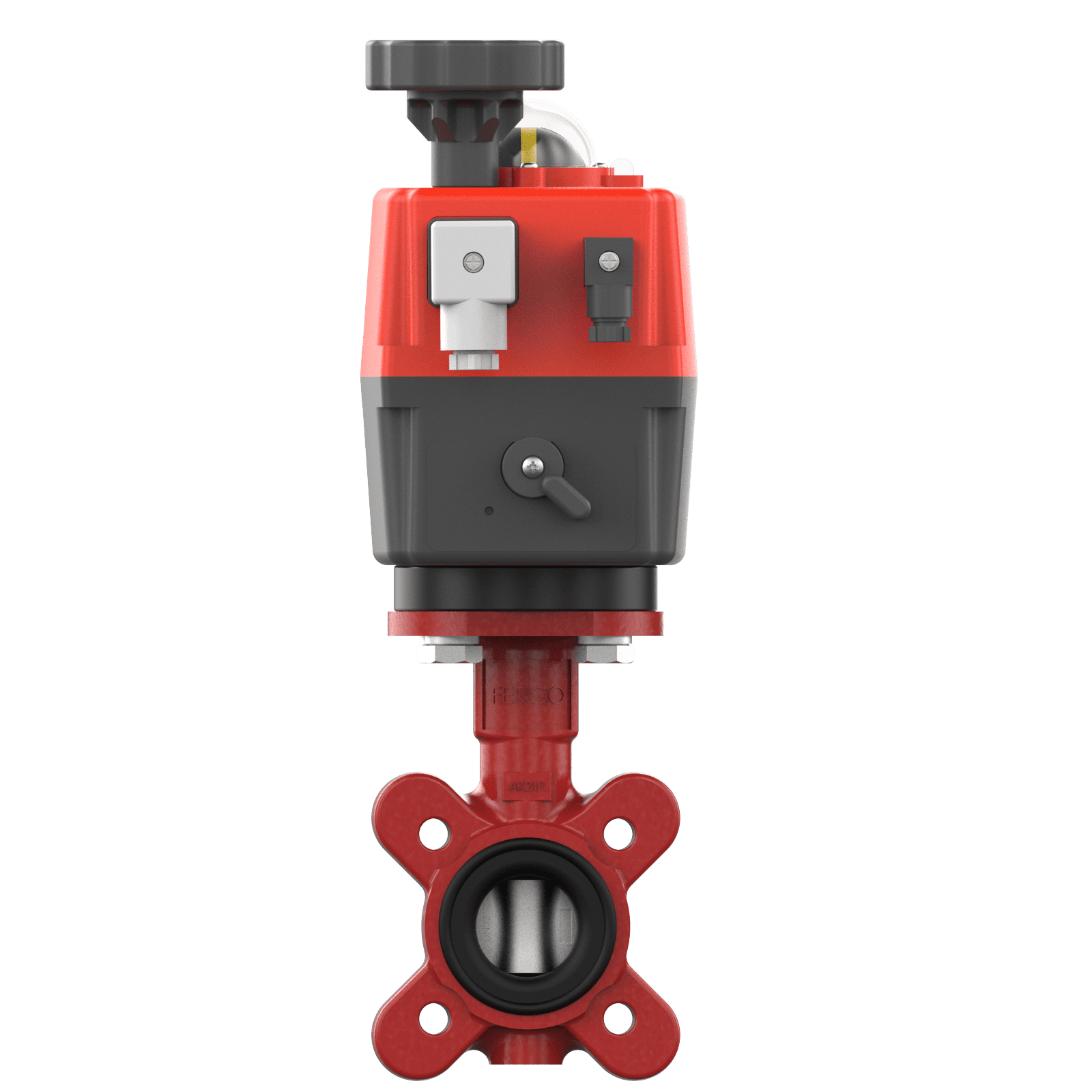 Butterfly valve with electric actuator DN32 Electric butterfly valve DN32