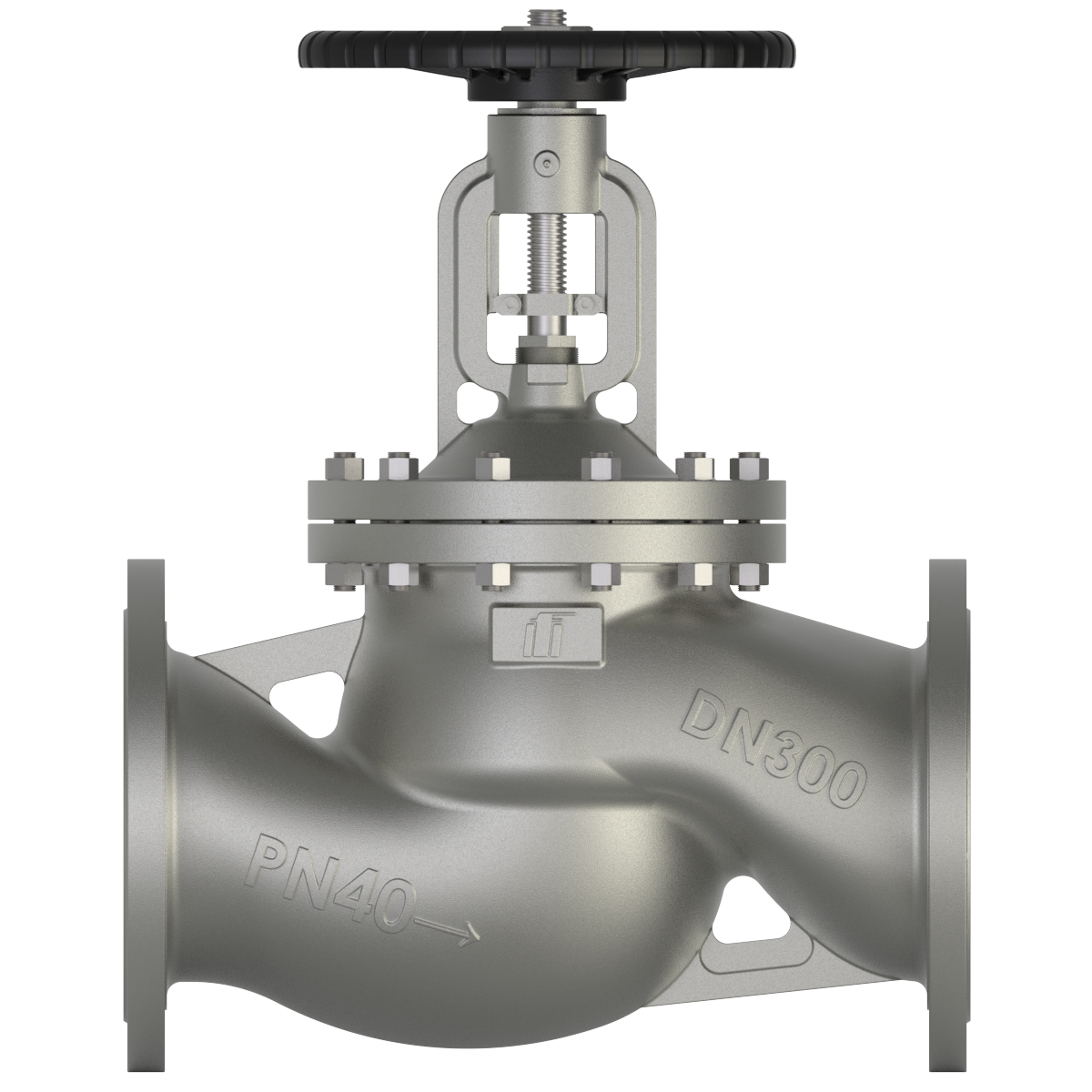 Robinet à soupape à soufflet en acier inoxydable DN300 PN40