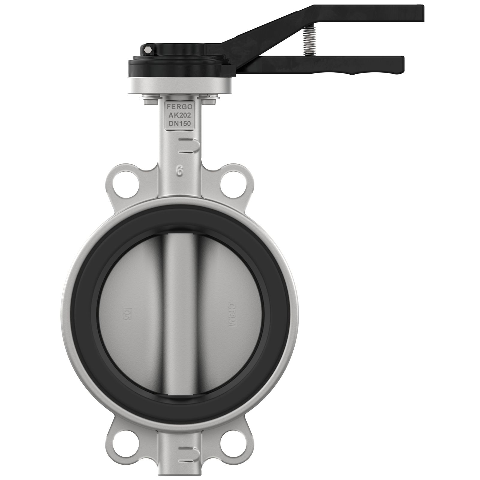 Edelstahl Absperrklappe DN150