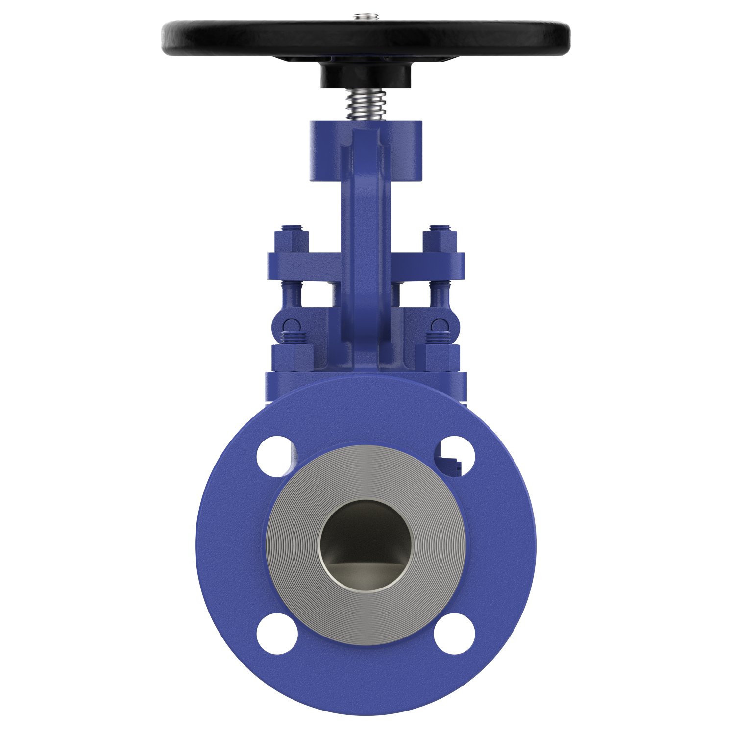 VG430 flanged shut-off valve DN 40 PN16/40 steel TA-air handwheel