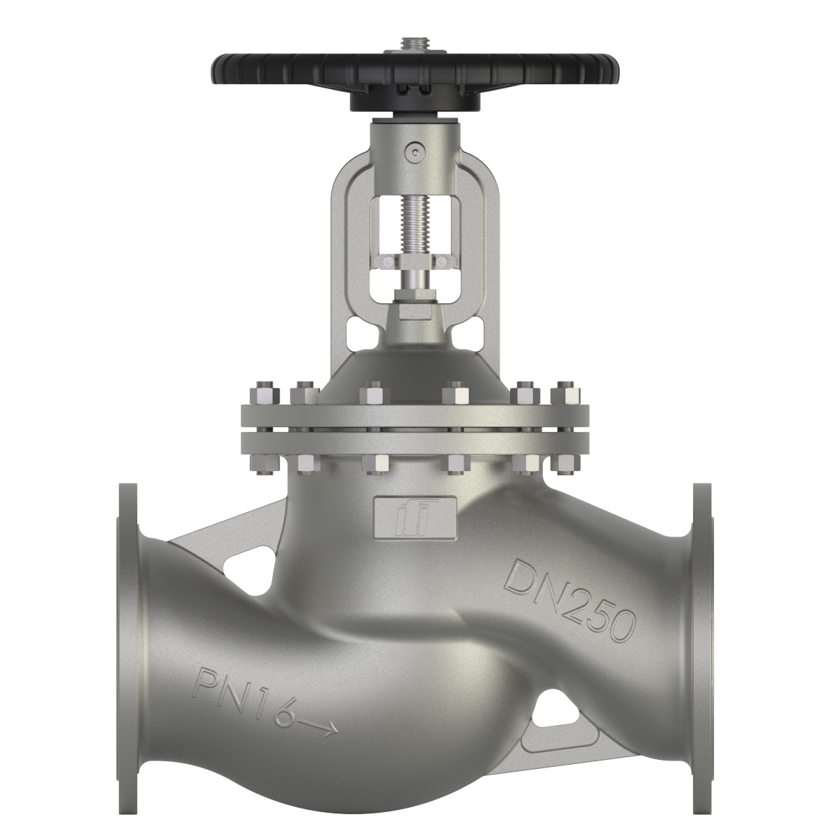 Robinet à soupape à soufflet en acier inoxydable DN250 PN16