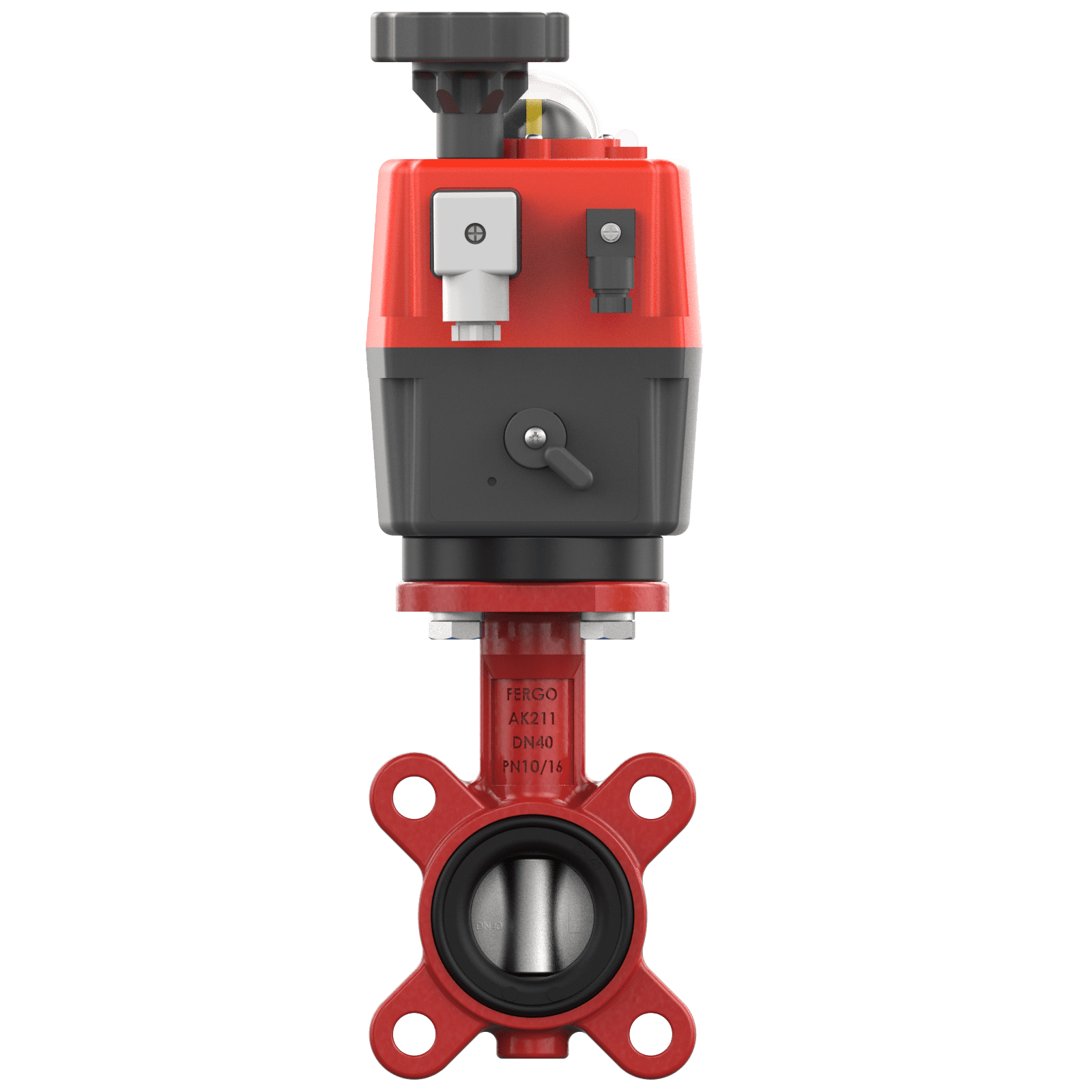 Electric butterfly valve DN40