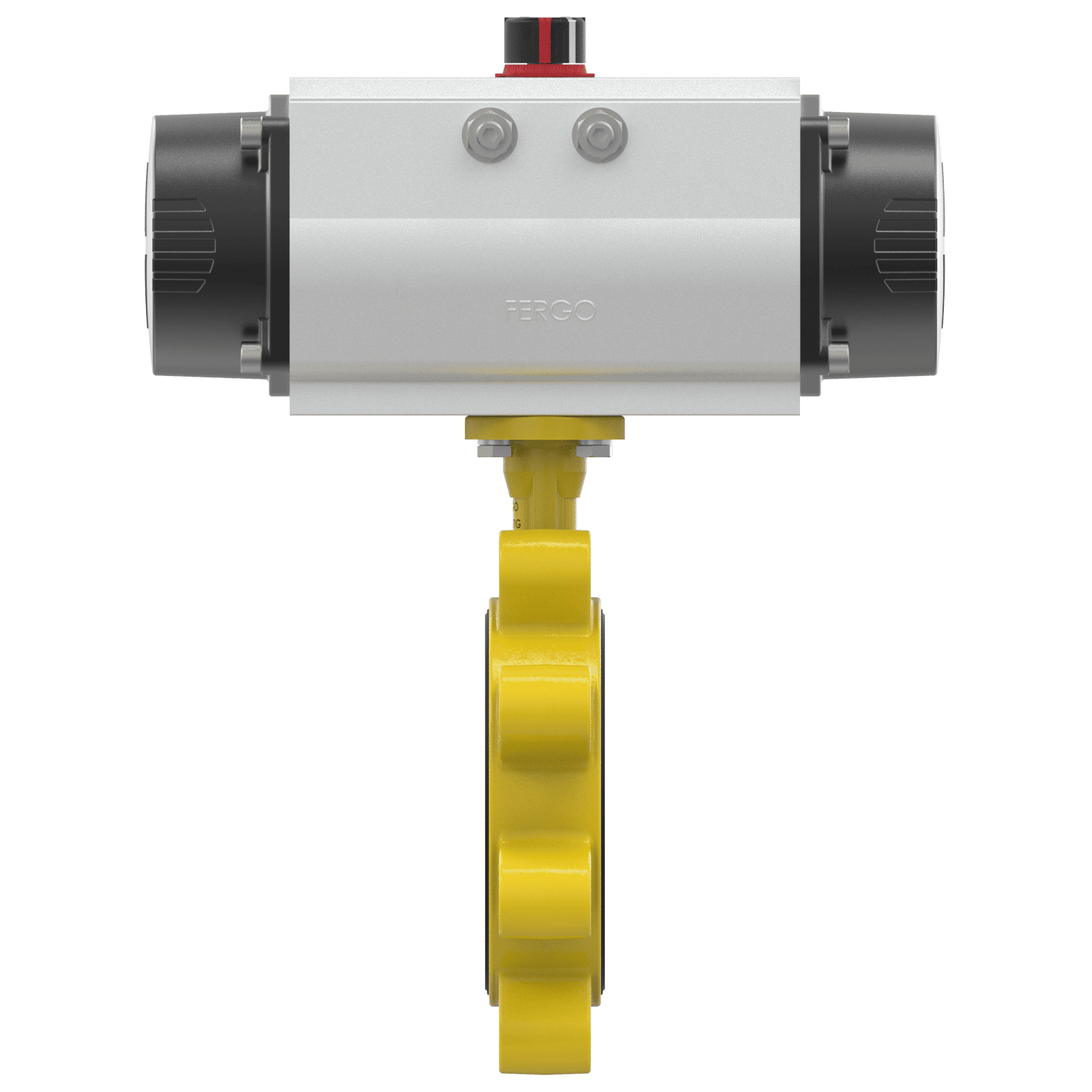 Gas Absperrklappe DN150 pneumatisch Pneumatische Absperrklappe mit DN150 für Gas