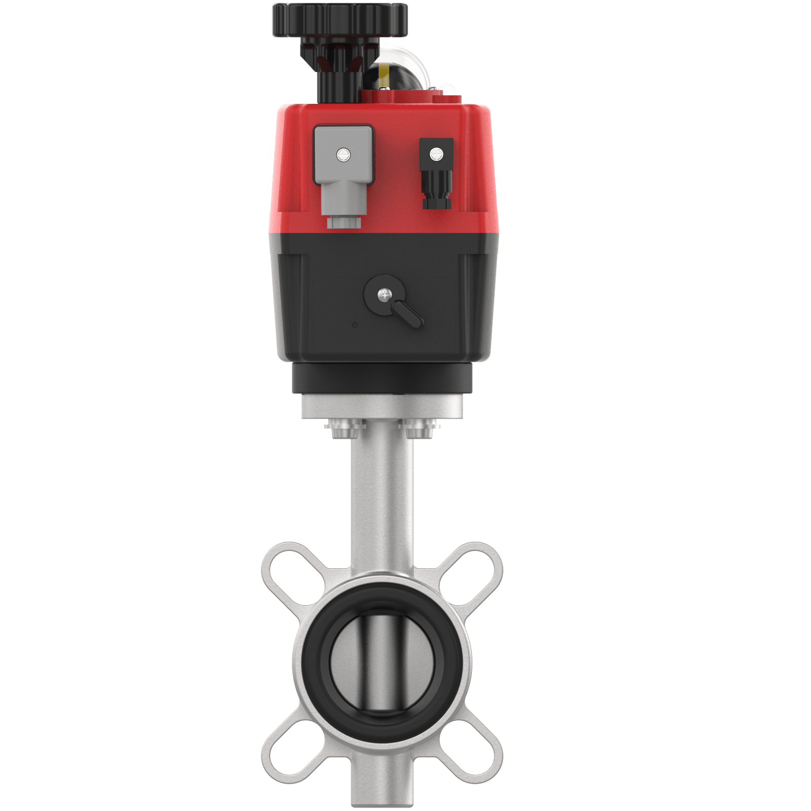 Elektrische Edelstahl Absperrklappe DN50