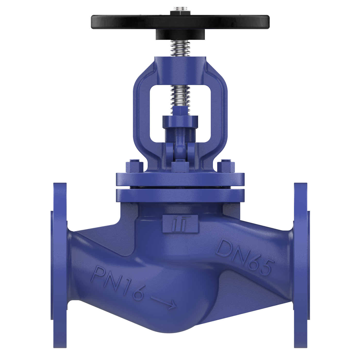 VG430 flanged globe valve DN 65 PN16 steel TA Luft handwheel