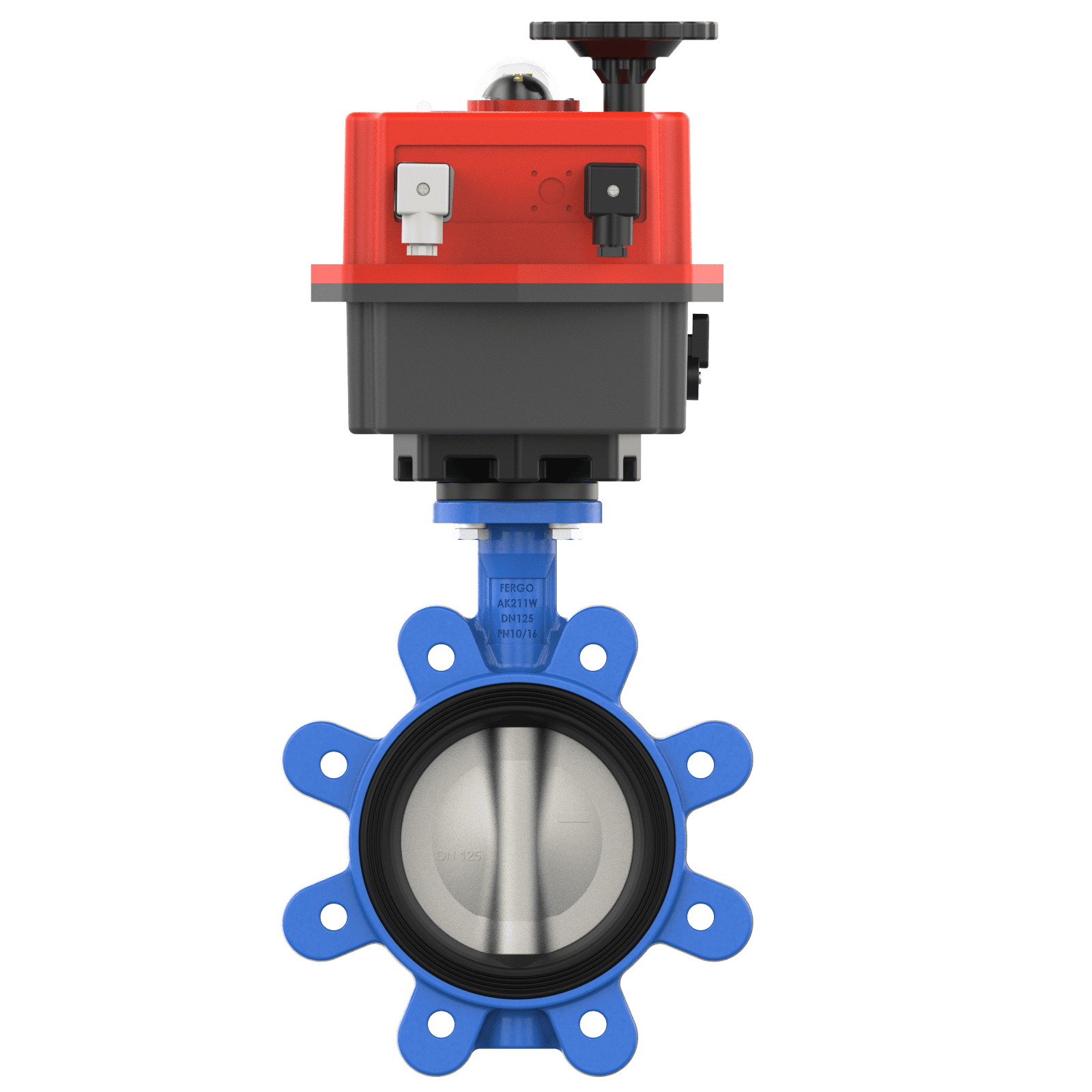 Vanne papillon DN125 pour eau potable avec actionneur électrique Vanne papillon électrique DN125 pour eau potable