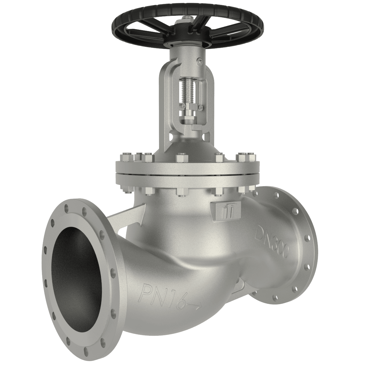 Edelstahl Faltenbalgventil DN300 PN16