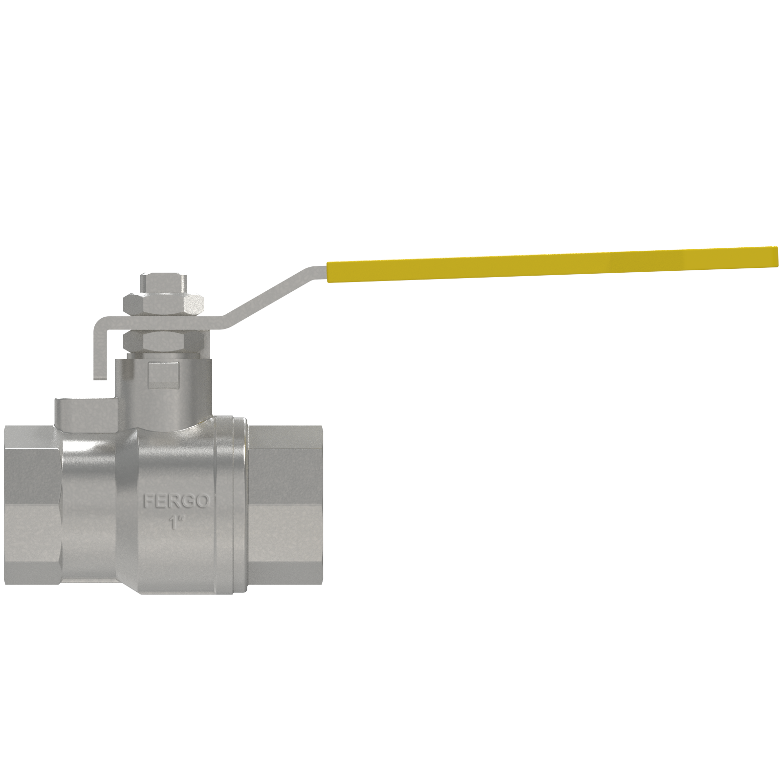 Stainless steel ball valve 1" Inches for gas/biogas pipelines with DVGW approval.