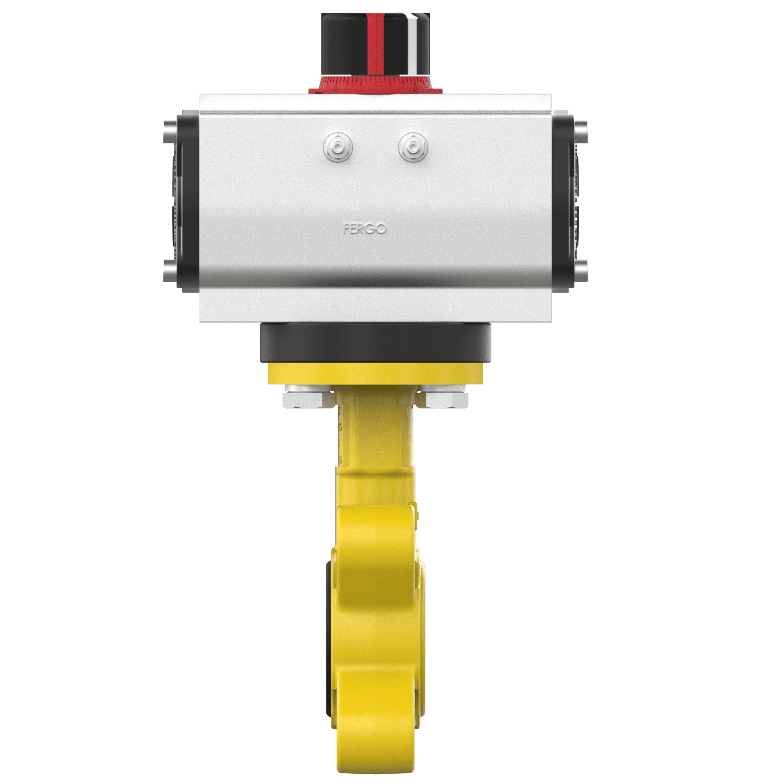 Gas Absperrklappe DN25 pneumatisch Pneumatische Absperrklappe DN25 für Gas